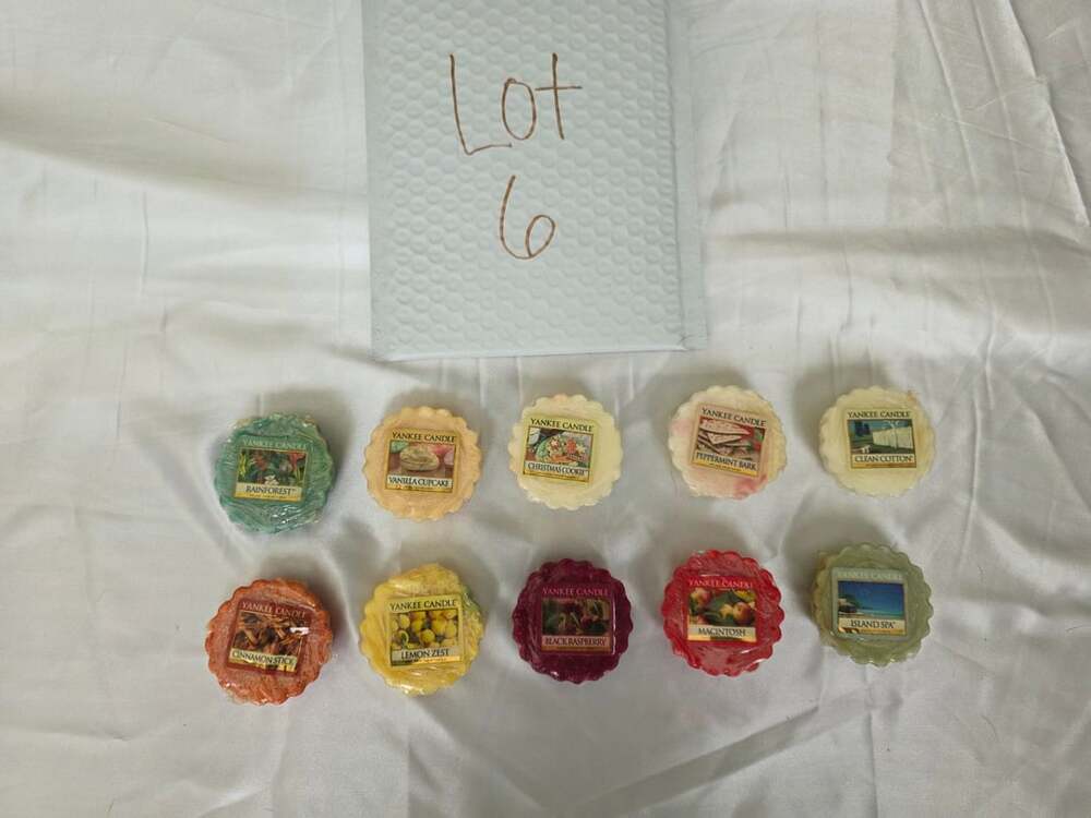 Yankee Candle Wax Mixed Tart Melts Lot of 10 Assorted Scents #6